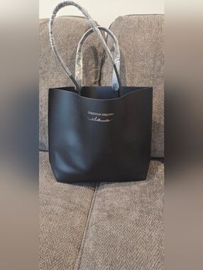 Christian Siriano Black Silhouette Tote